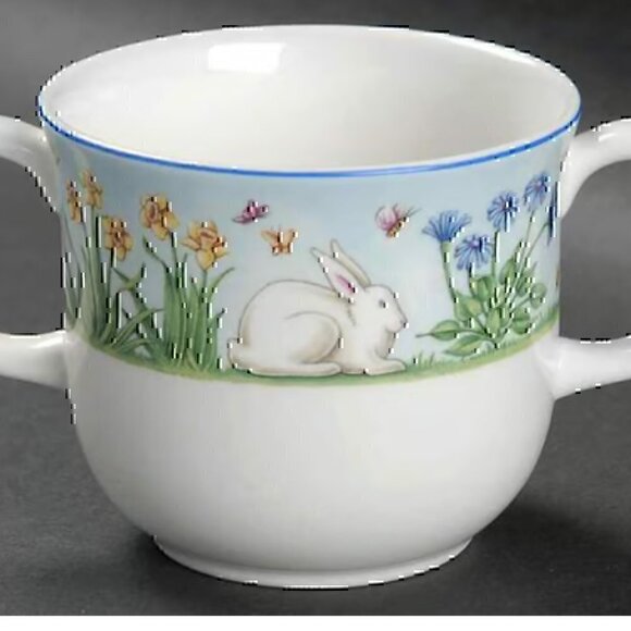 Tiffany & Co. 3 Piece Baby Set "Tiffany Meadows" with Bunny Rabbit - Picture 8 of 11